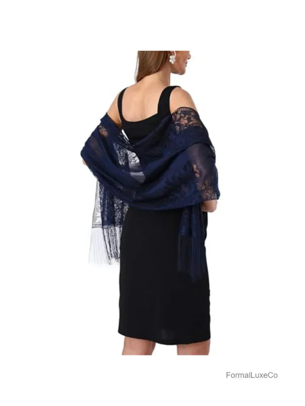 Lace Floral Shawls & Wraps for Women Evening Wedding Bridal Scarf